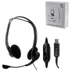 Logitech PC Headset 960 USB - Premium Sound & Comfort for Crystal Clear Communication